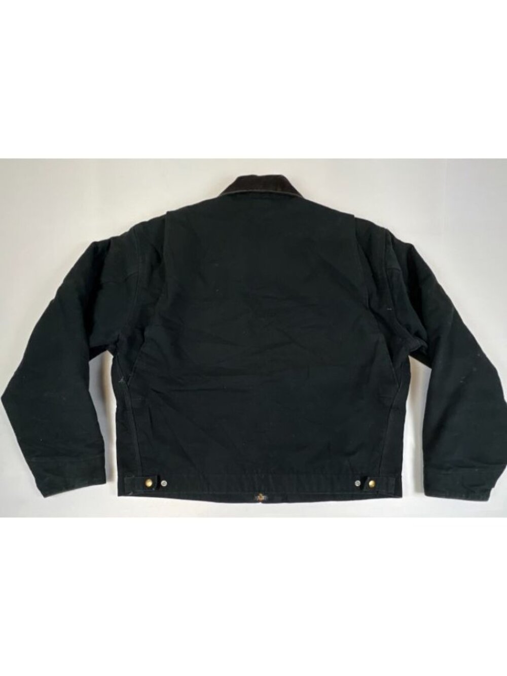 Vintage Carhartt J01 BLK Detroit Jacket Made in USA Blanket Lined Workwear Black - Picture 2 of 13